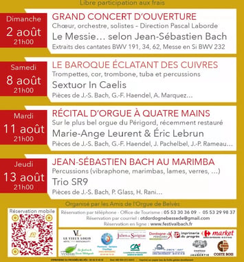 Le Festival Bach de Belvès