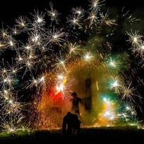 Visite théâtralisée avec spectacle de feu