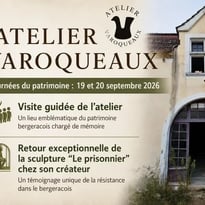 Visite commentée de l'ancienne Poterie Périgordine, Exposition exceptionnelle de la sculpture "Le Prisonnier" de Jean Varoqueaux