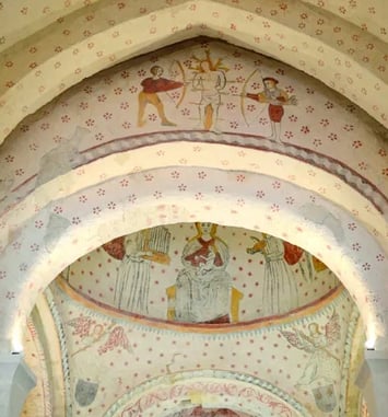 Visites guidées des peintures murales de l'église de Saint-Méard-de-Drône