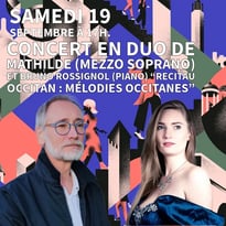 Concert en duo de Mathilde et de Bruno Rossignol "Mélodies occitanes"