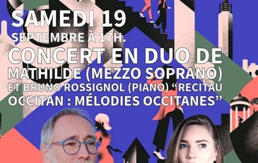 Concert en duo de Mathilde et de Bruno Rossignol "Mélodies occitanes"