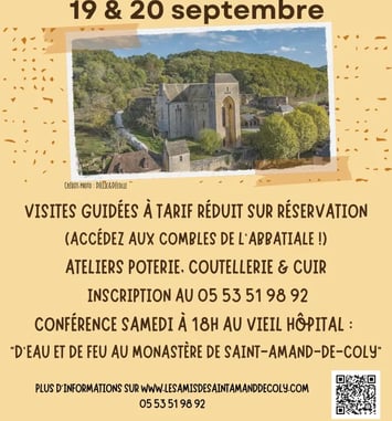 Visites guidées de l'abbatiale de Saint-Amand-de-Coly et de ses combles !