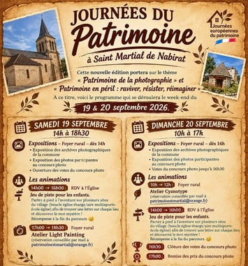 Journée du patrimoine à Saint Martial de Nabirat