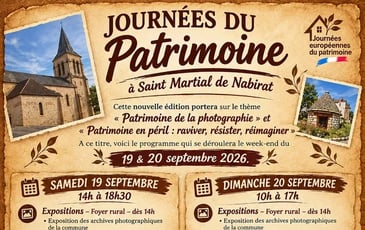Journée du patrimoine à Saint Martial de Nabirat