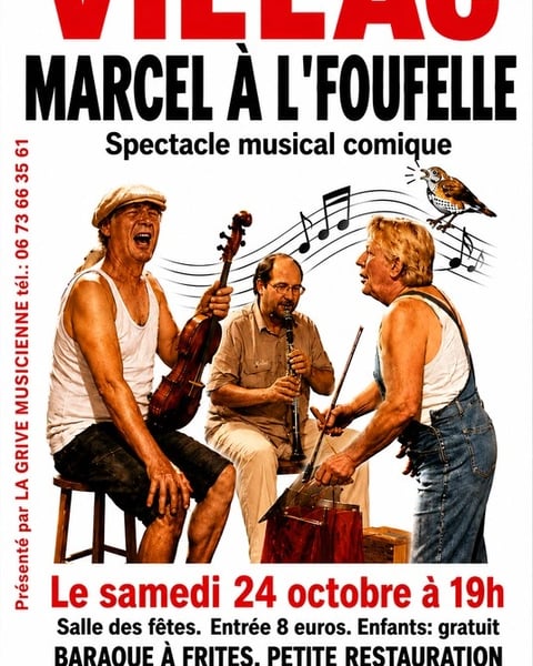 « Marcel à l’Foufelle » : spectacle musical comique