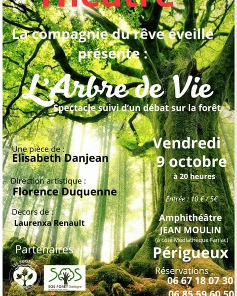 Théâtre l'Arbre de Vie suivi d'un débat sur nos forêts
