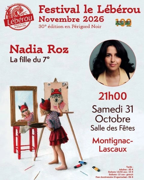 Festival Le Lébérou - Seule en scène - La fille du 7ème (Nadia Roz)