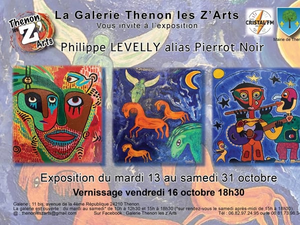 Exposition de Philippe Levelly, alias Pierrot Noir