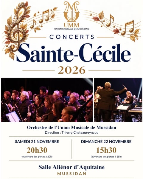 Concert de l'Union Musicale de Mussidan