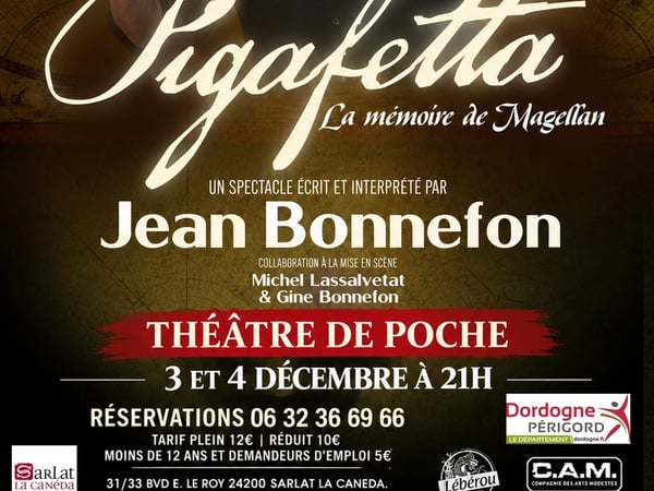 Théâtre de poche : "Pigafetta - La mémoire de Magellan"