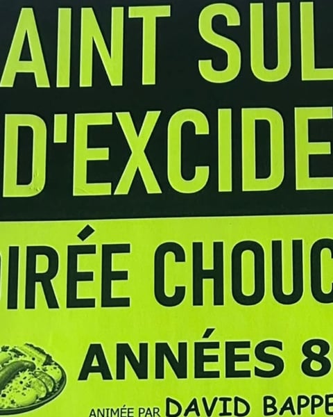 Soirée choucroute années 80