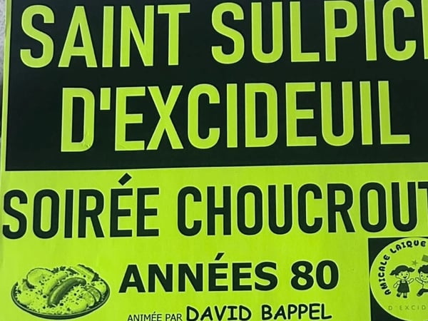 Soirée choucroute années 80